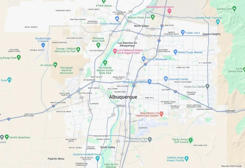 Albuquerque Map